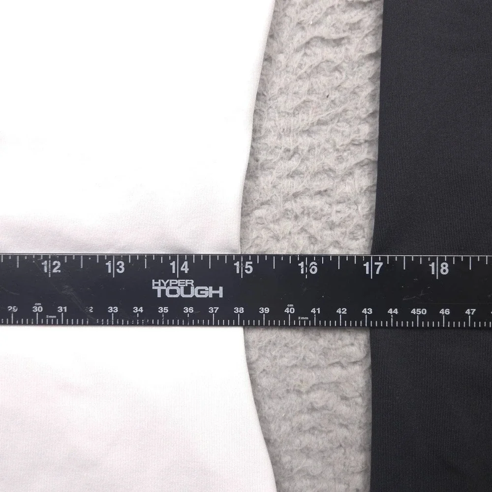 Nike Pro Dri-FIT Quarter Zip Pullover Women M Black White Geometric Thumbholes